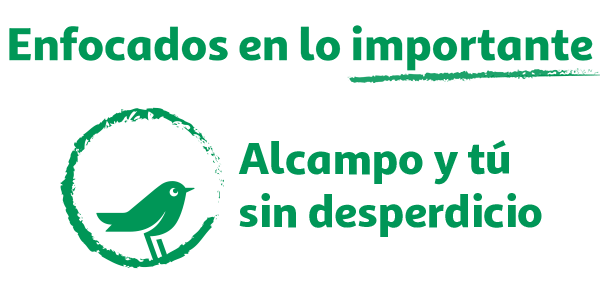LOGO ALCAMPO Y TU SIN DESPERDICIO